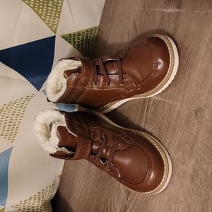 Boys brown boots winter toddler size 10